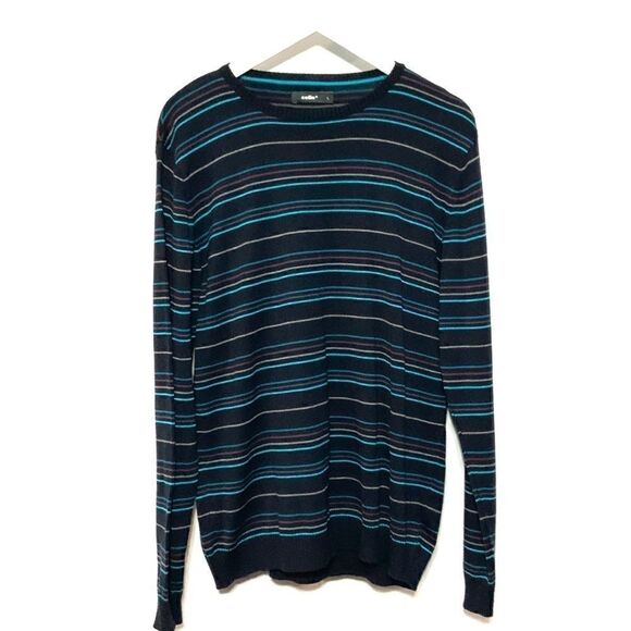 Cello Men’s long sleeve striped sweater Large - Picture 1 of 5